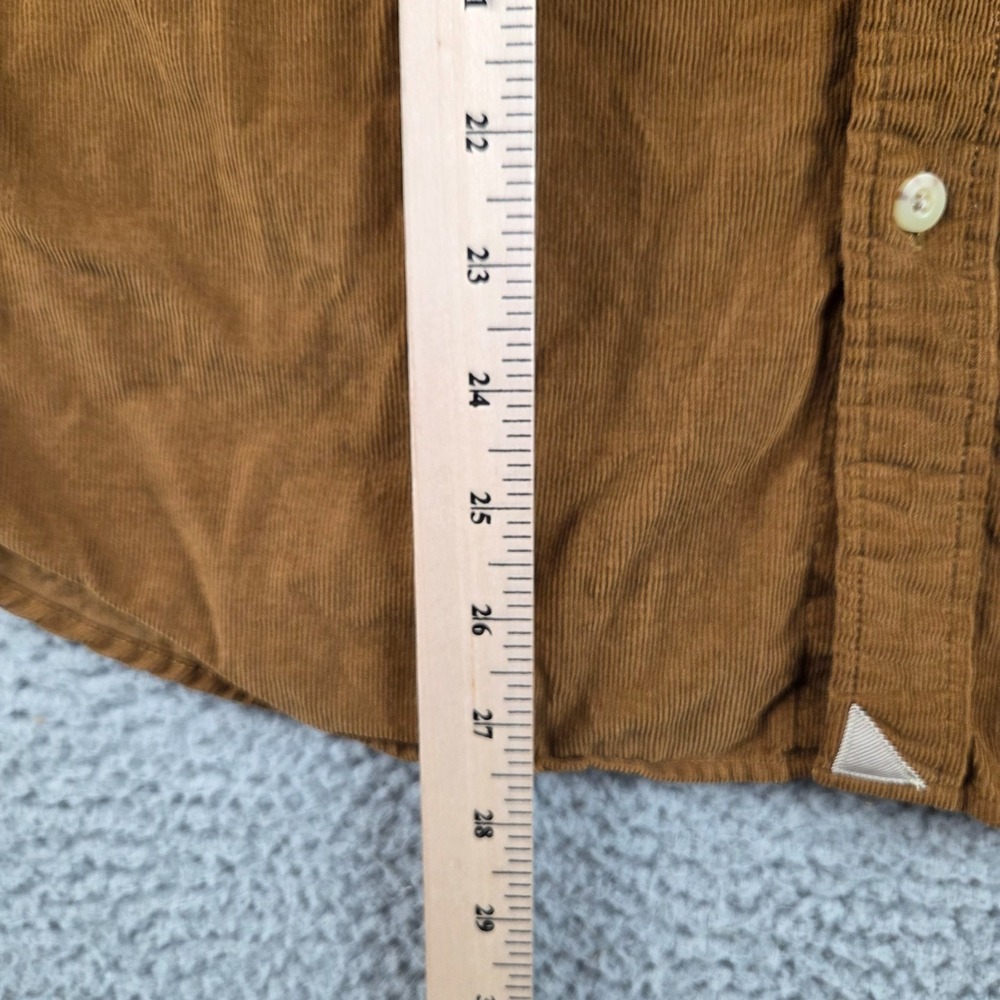 UNTUCKit Shirt Mens Medium Brown Corduroy Button Up Cord One Pocket - Picture 5 of 7